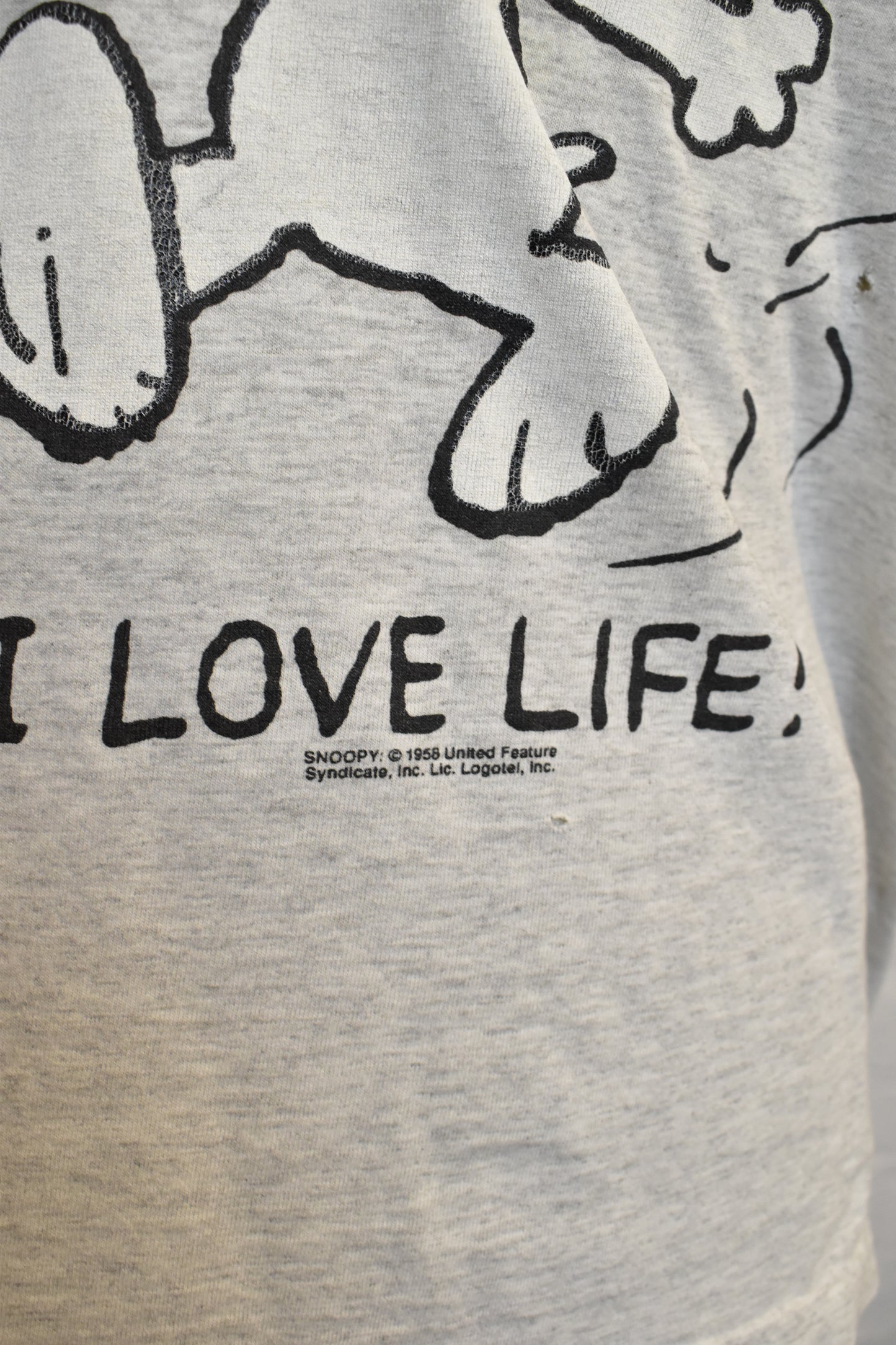 Vintage 1990s Snoopy I Love Life T-shirt