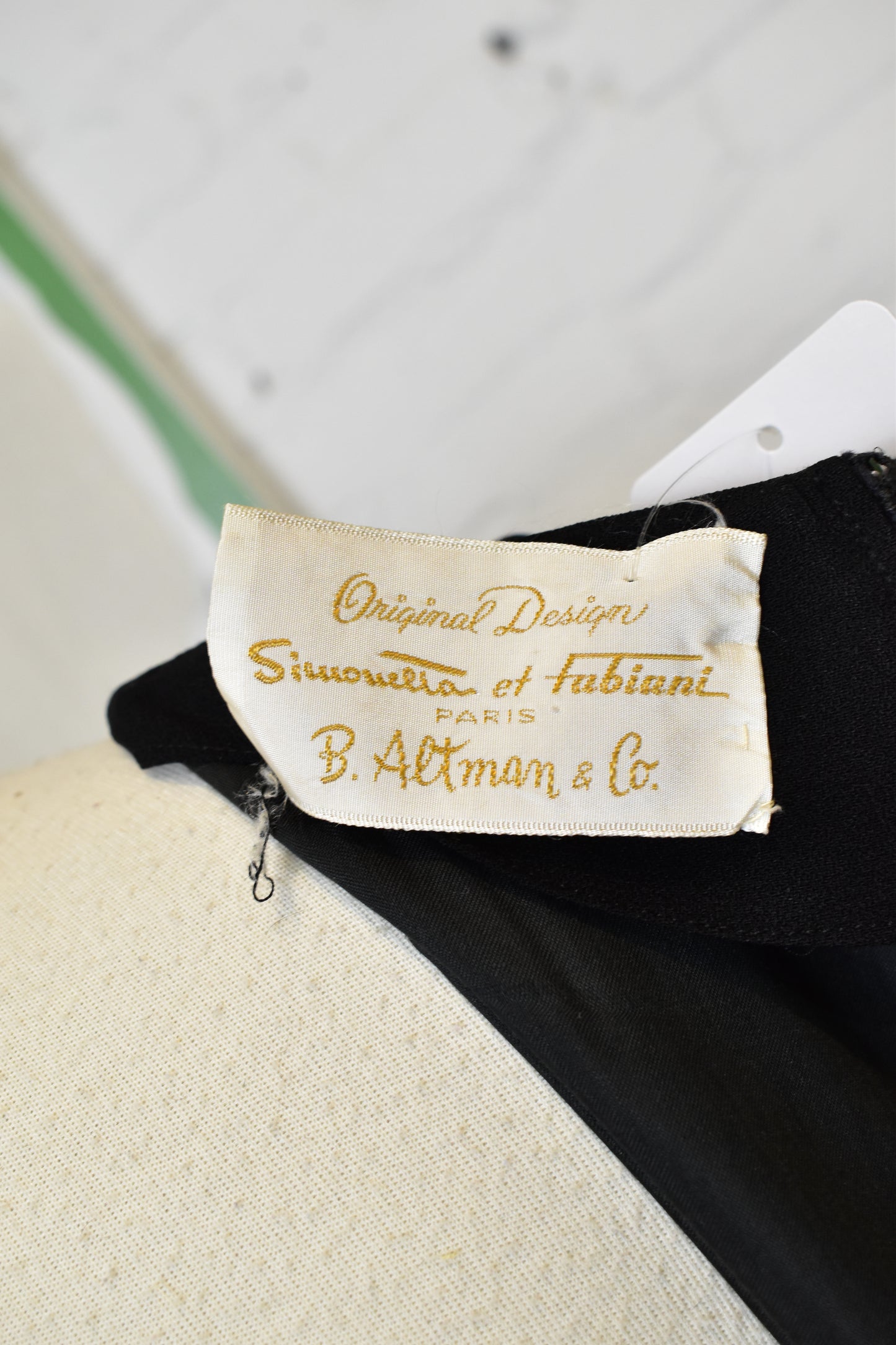 Vintage 1960s B Altman & Co Little Black Dress