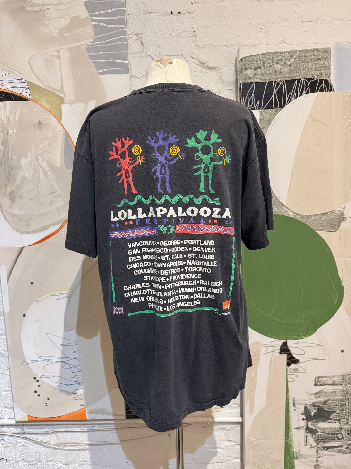 Vintage 1993 Lollapalooza Festival T-Shirt