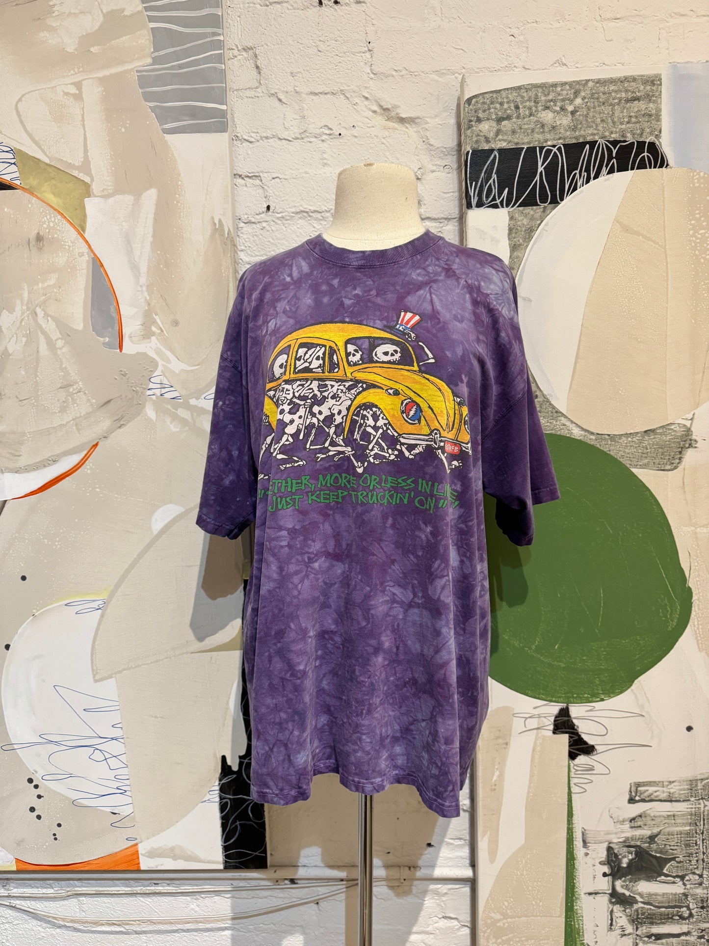Vintage 1994 Grateful Dead "Dead Xing" Tie Dye T-Shirt