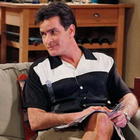 Vintage 1990s "DaVinci Charlie Sheen" Bowling Shirt