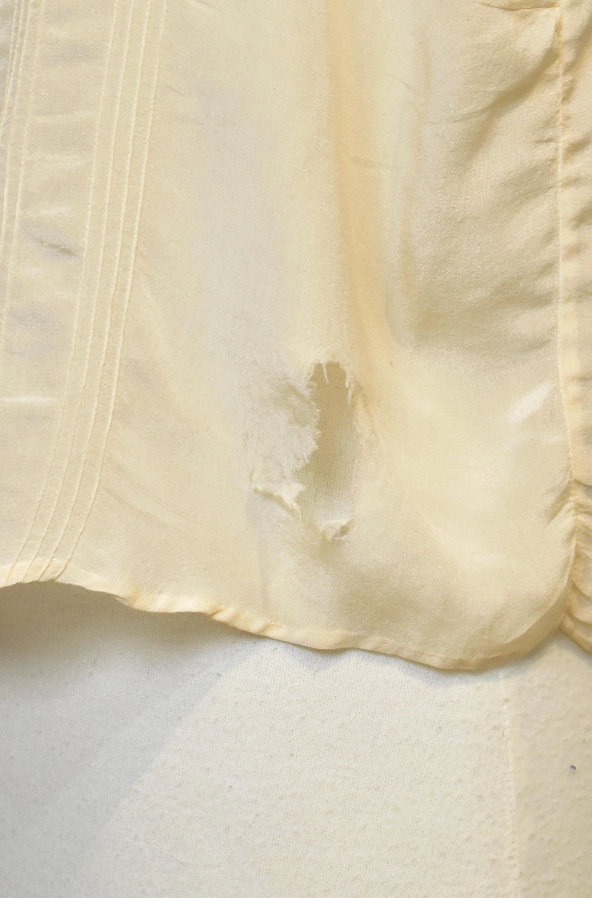 Vintage 1920s Cream Silk and Floral Lace Blouse