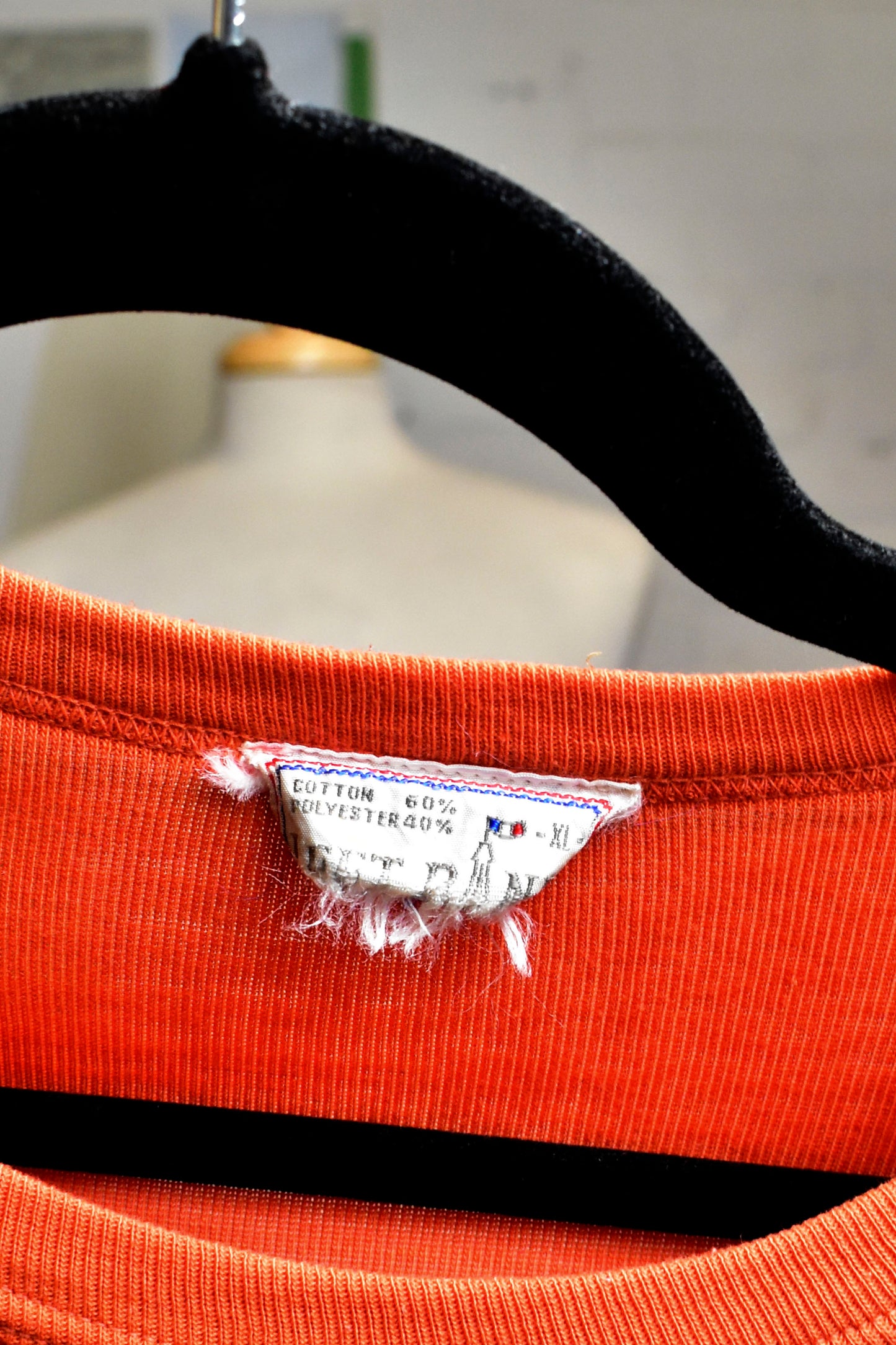 Vintage 70s/80s Orange Man In The Moon Celestial Tee