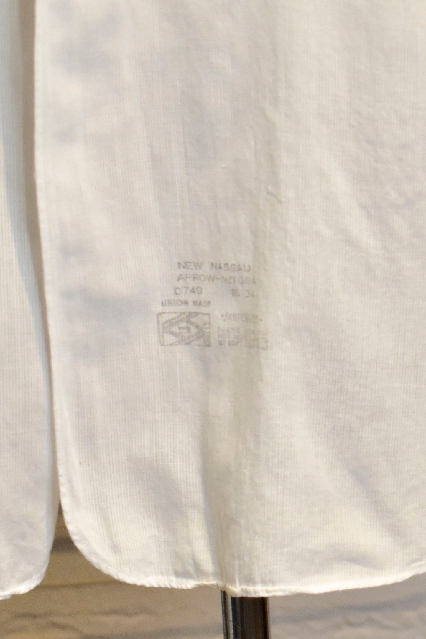 Vintage 50s/60s Arrow Pleated Cotton Tuxedo Shirt