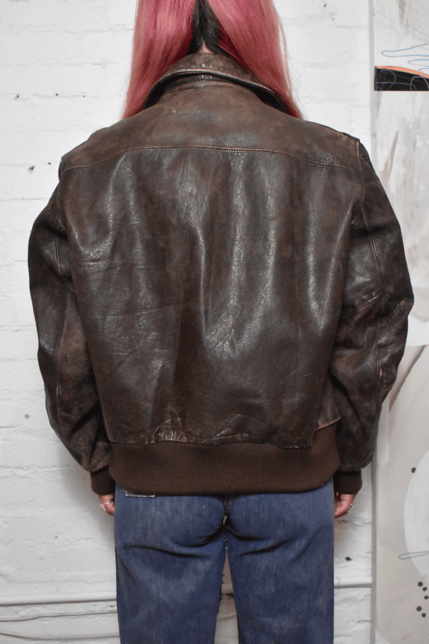 Vintage 1940s "Californian Horsehide" Leather Jacket