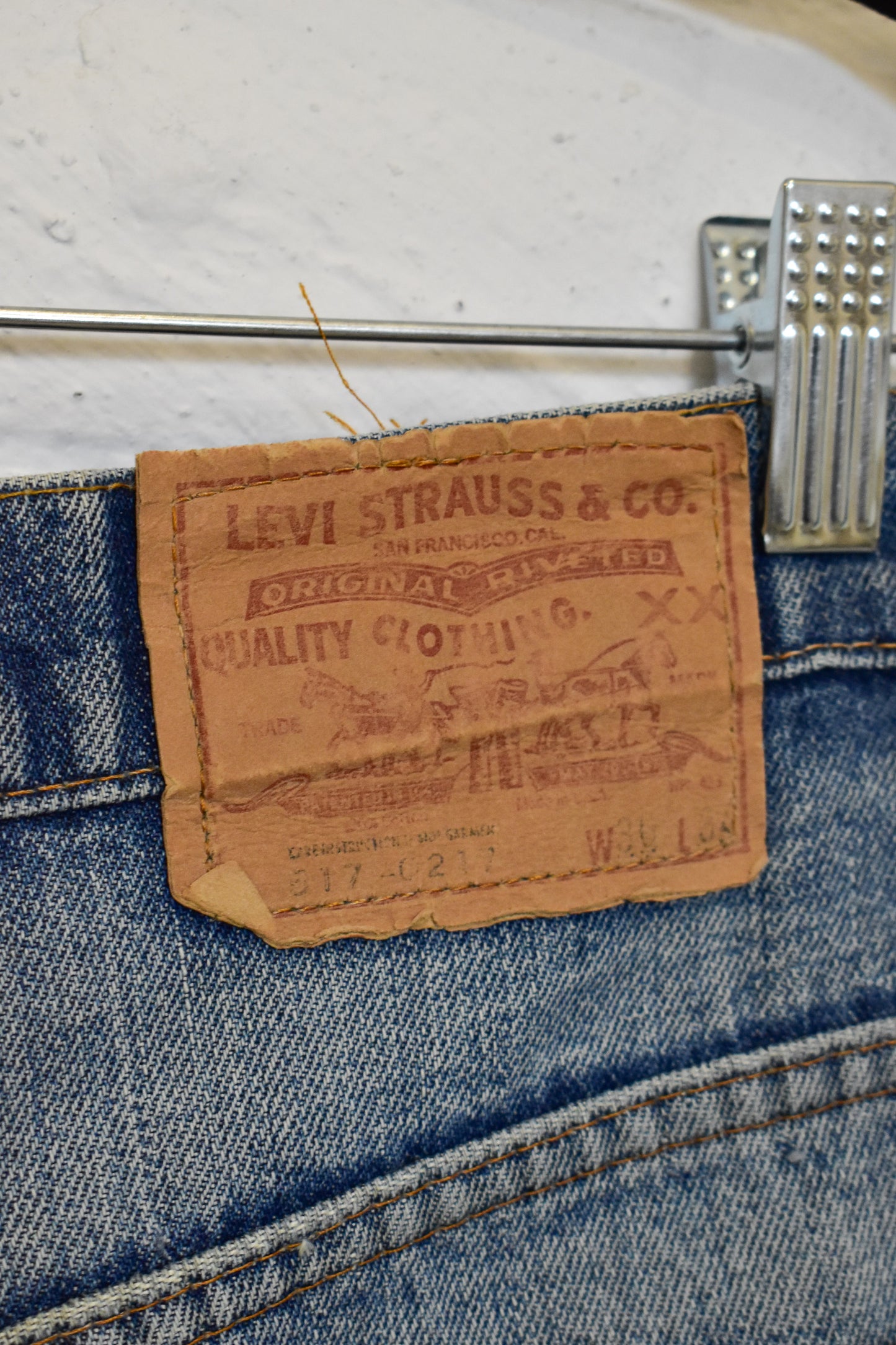 Vintage Levis Denim 517 Talon Zipper Jeans
