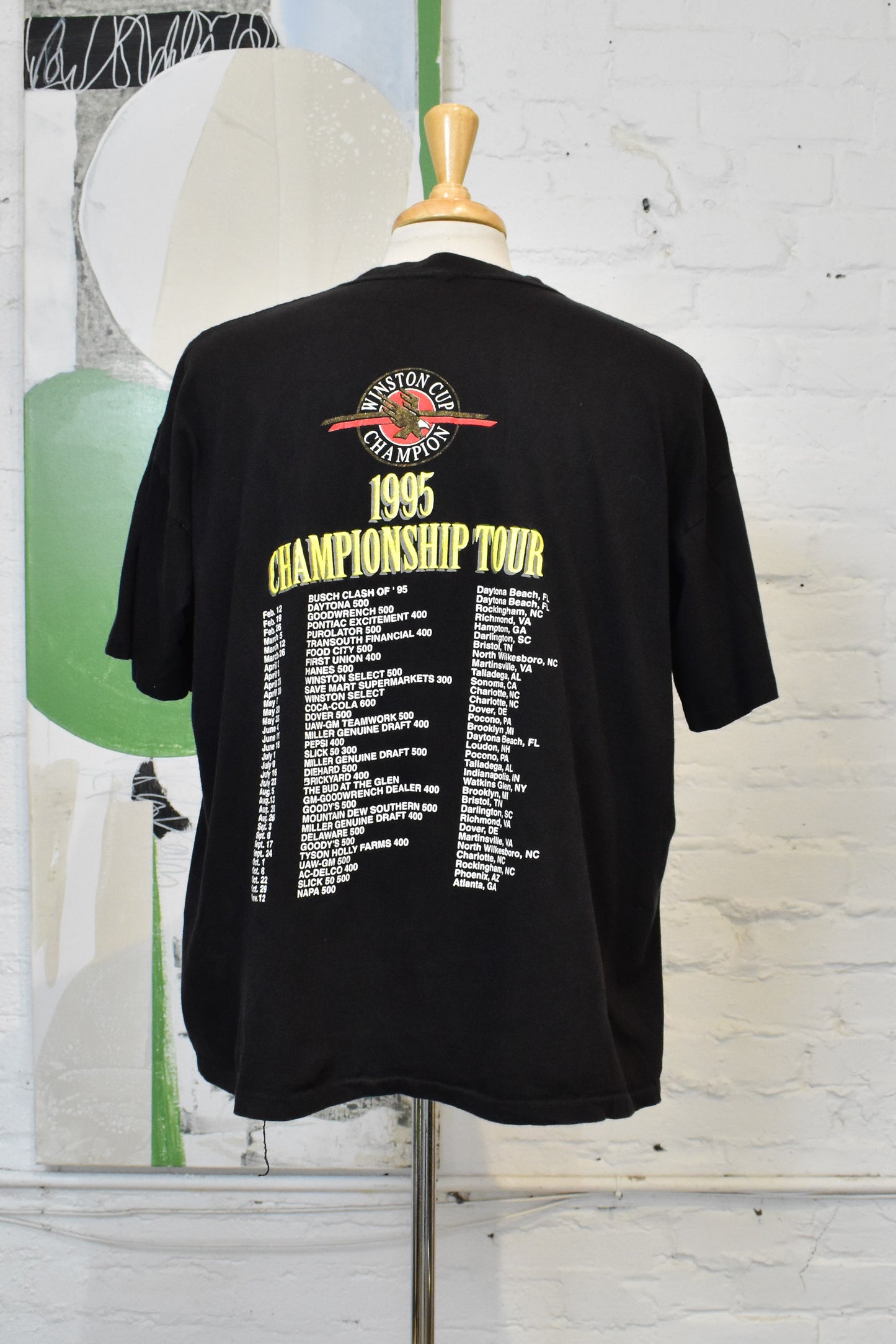 Vintage 1995 Dale Earnhardt Winston Cup Champion T-shirt