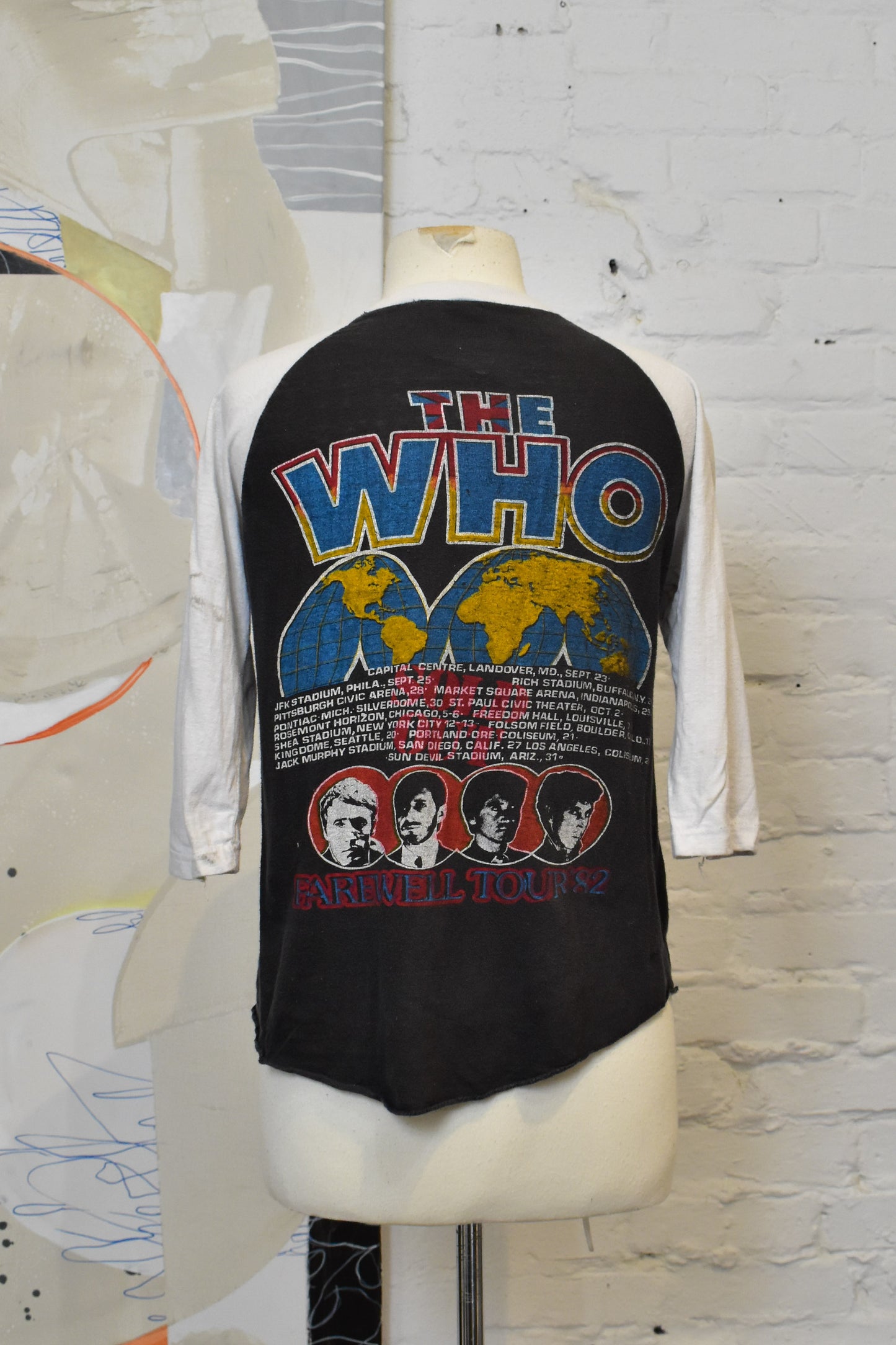 Vintage 1982 The Who Farewell Tour Raglan T-shirt