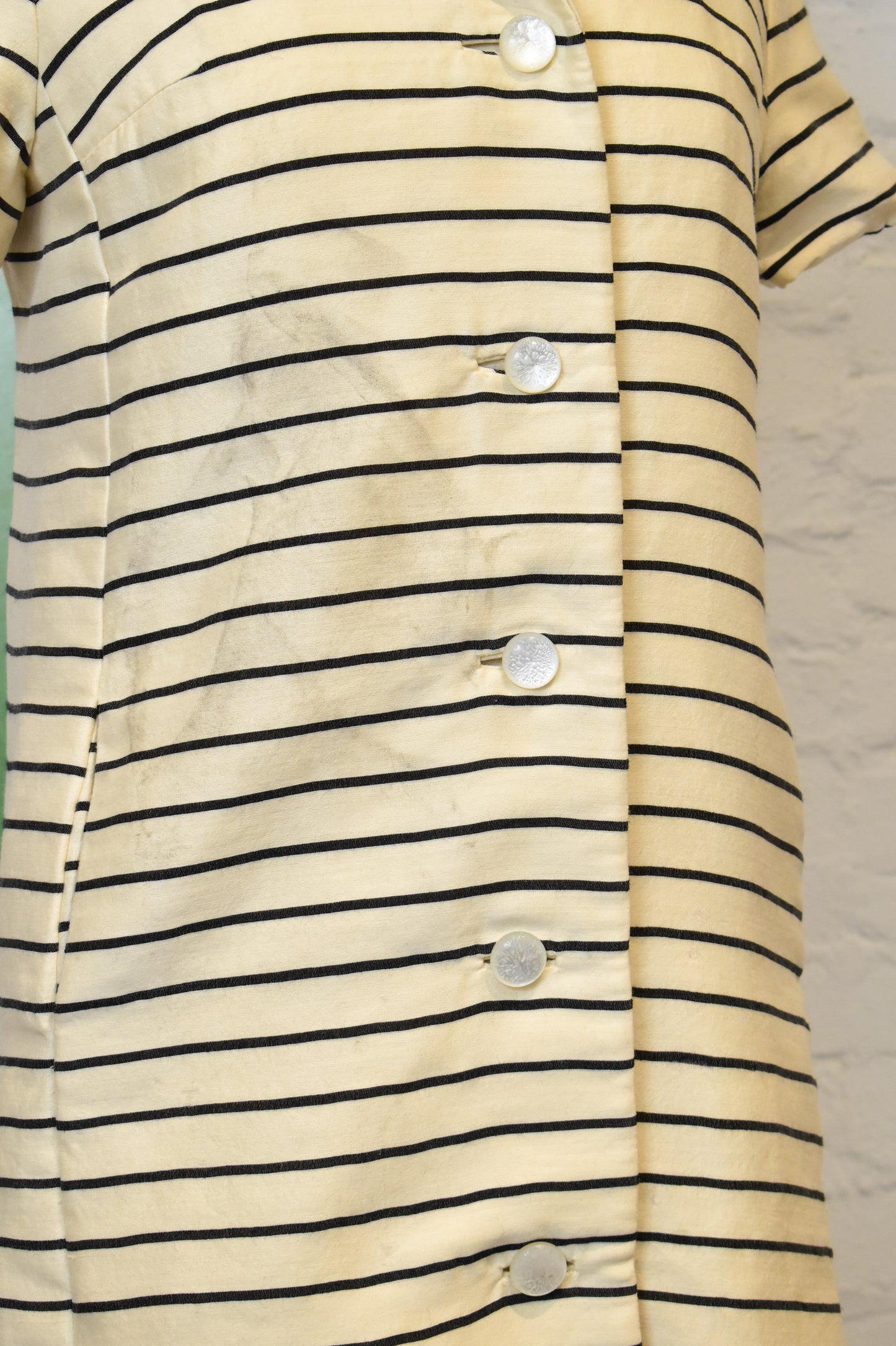 Vintage 1960s Lilli Ann Striped Coat Dress