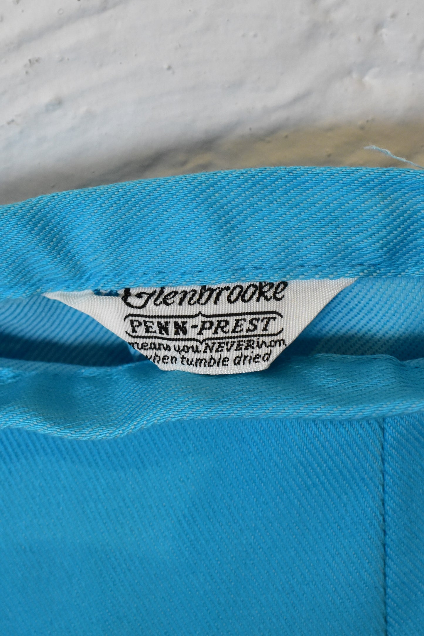 Vintage 1960s "Glenbrooke" Aqua High Waisted Shorts