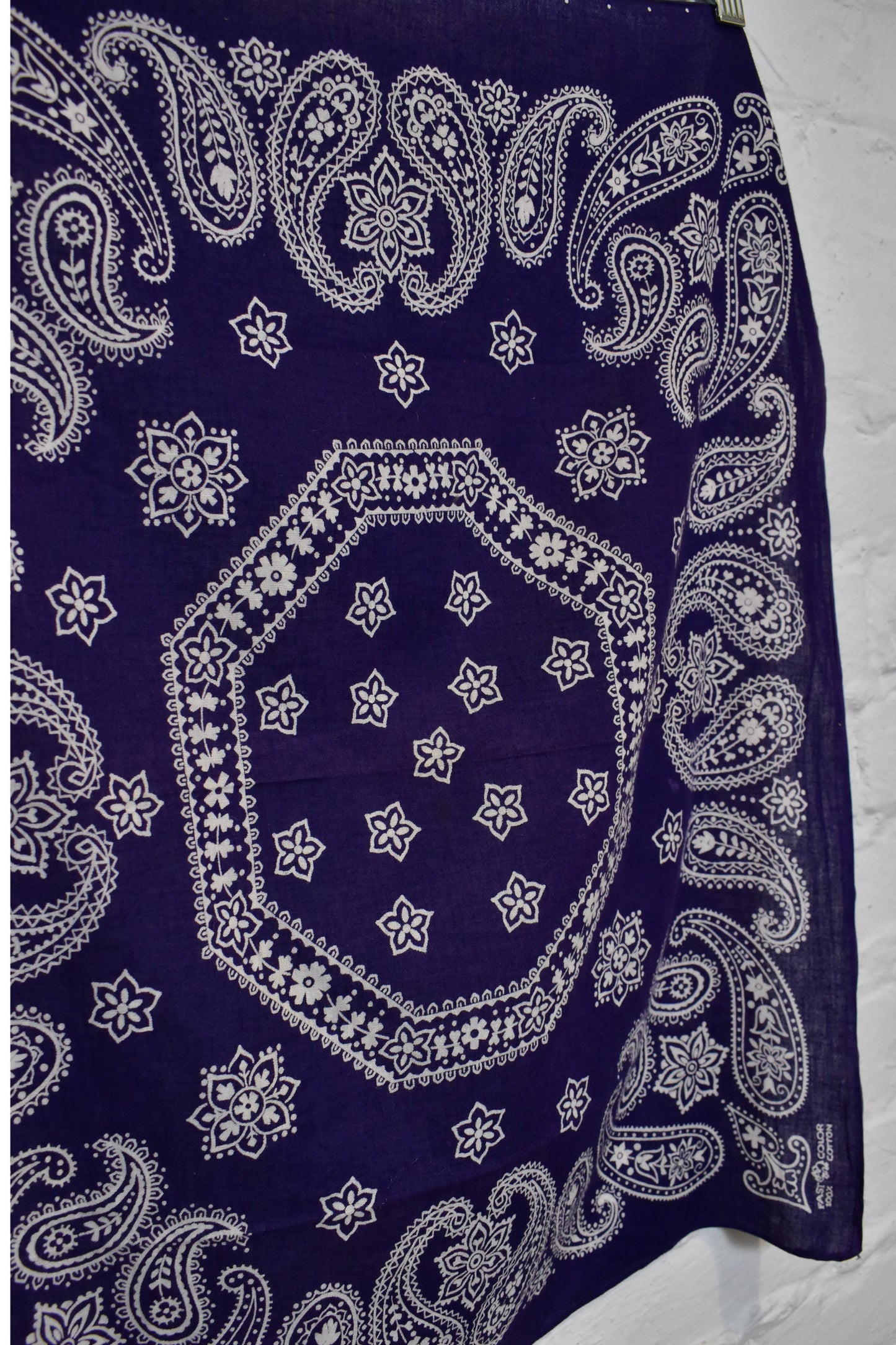 Vintage 1940s Trunk Up Fast Color Bandana