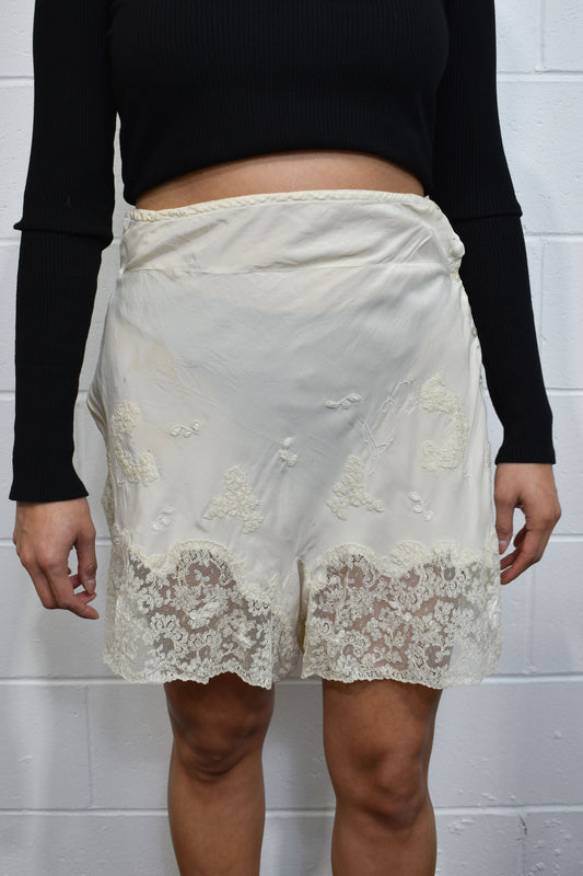 Vintage 30's/40's Silk Lingerie Tap Shorts