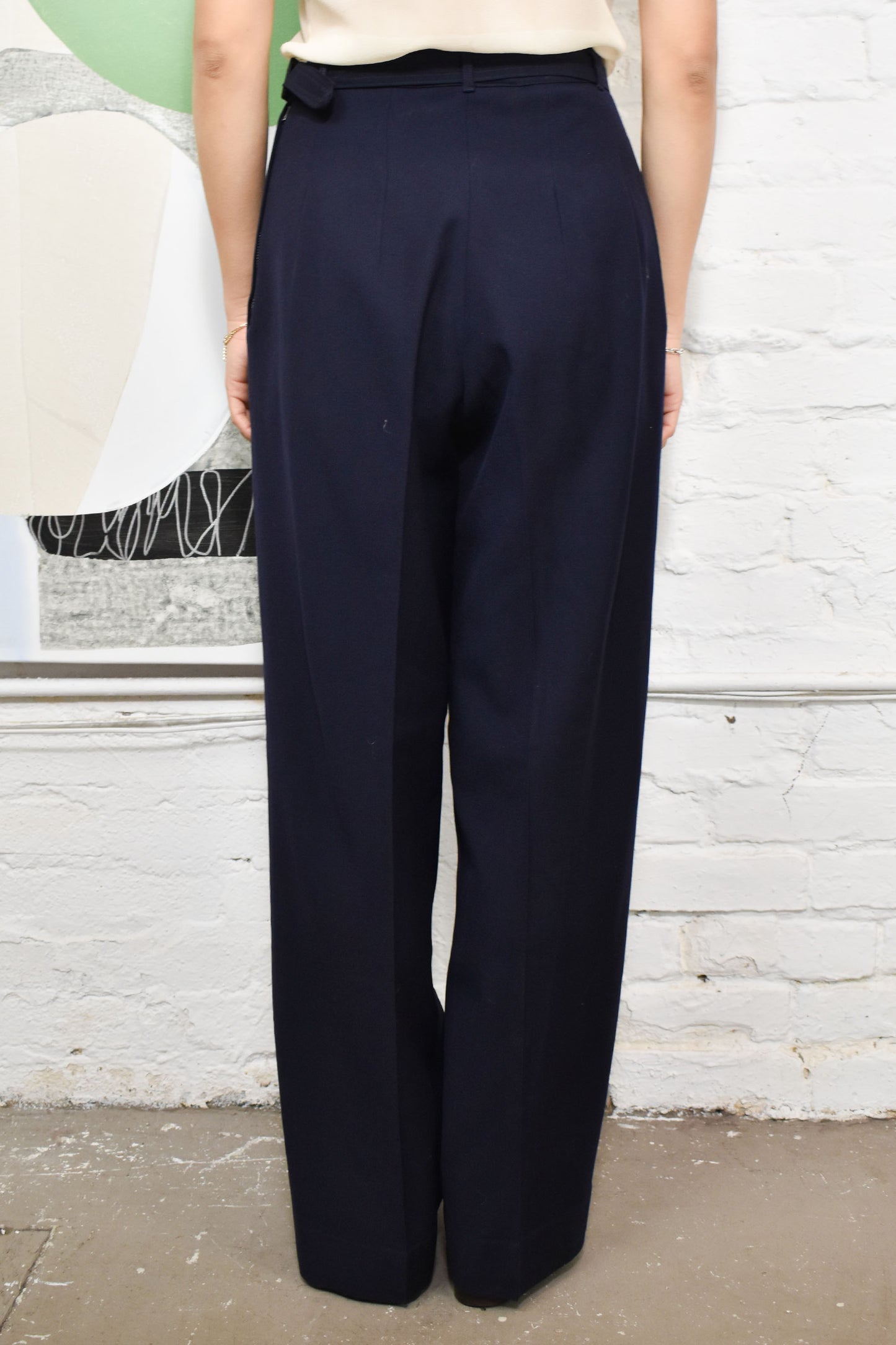 Vintage 1940's "W.A.V.E.S." U.S. Navy Womens Wool Trousers