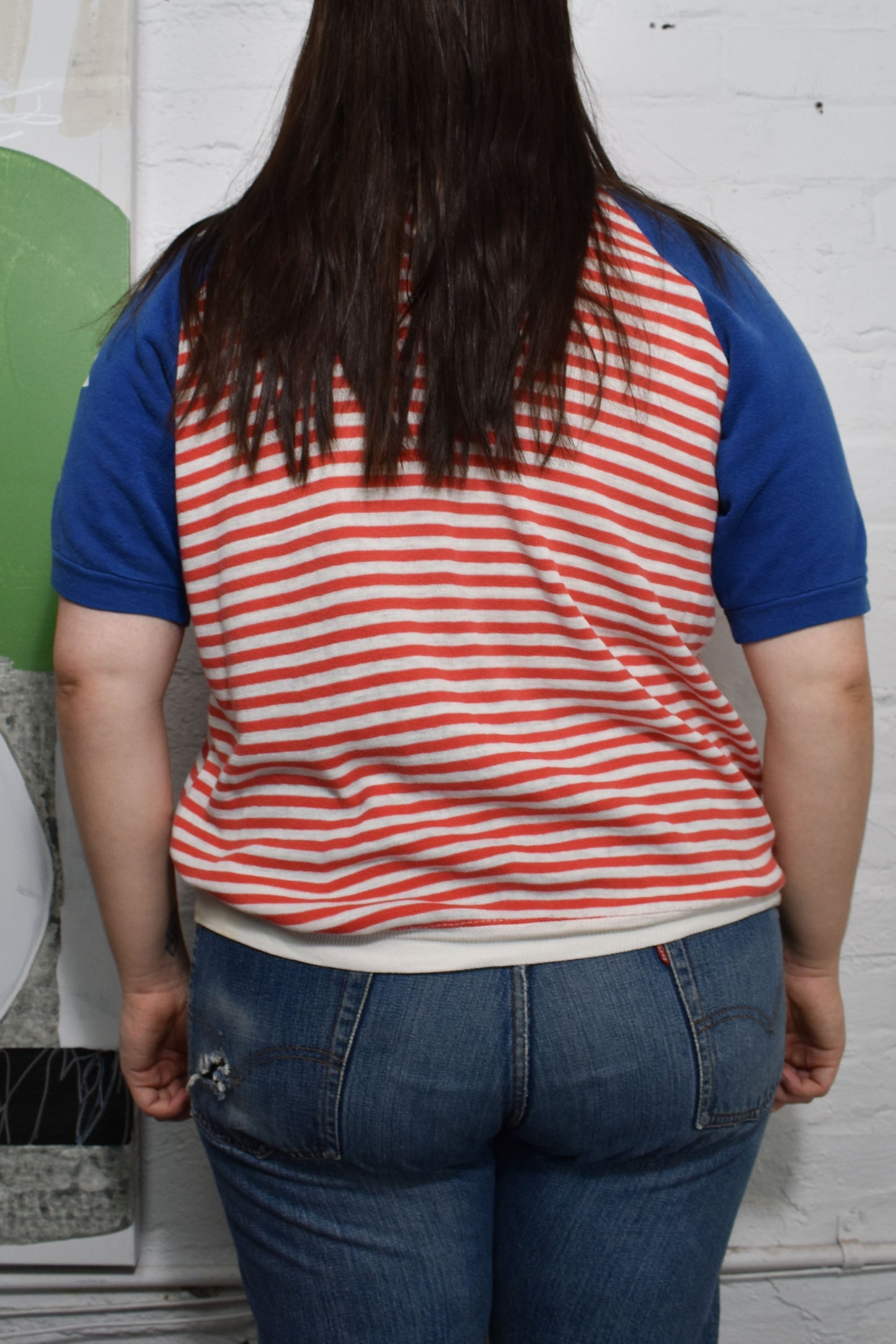 Vintage "Sportswear of Creslan and Cotton" Americana Short Sleeve Sweatshirt