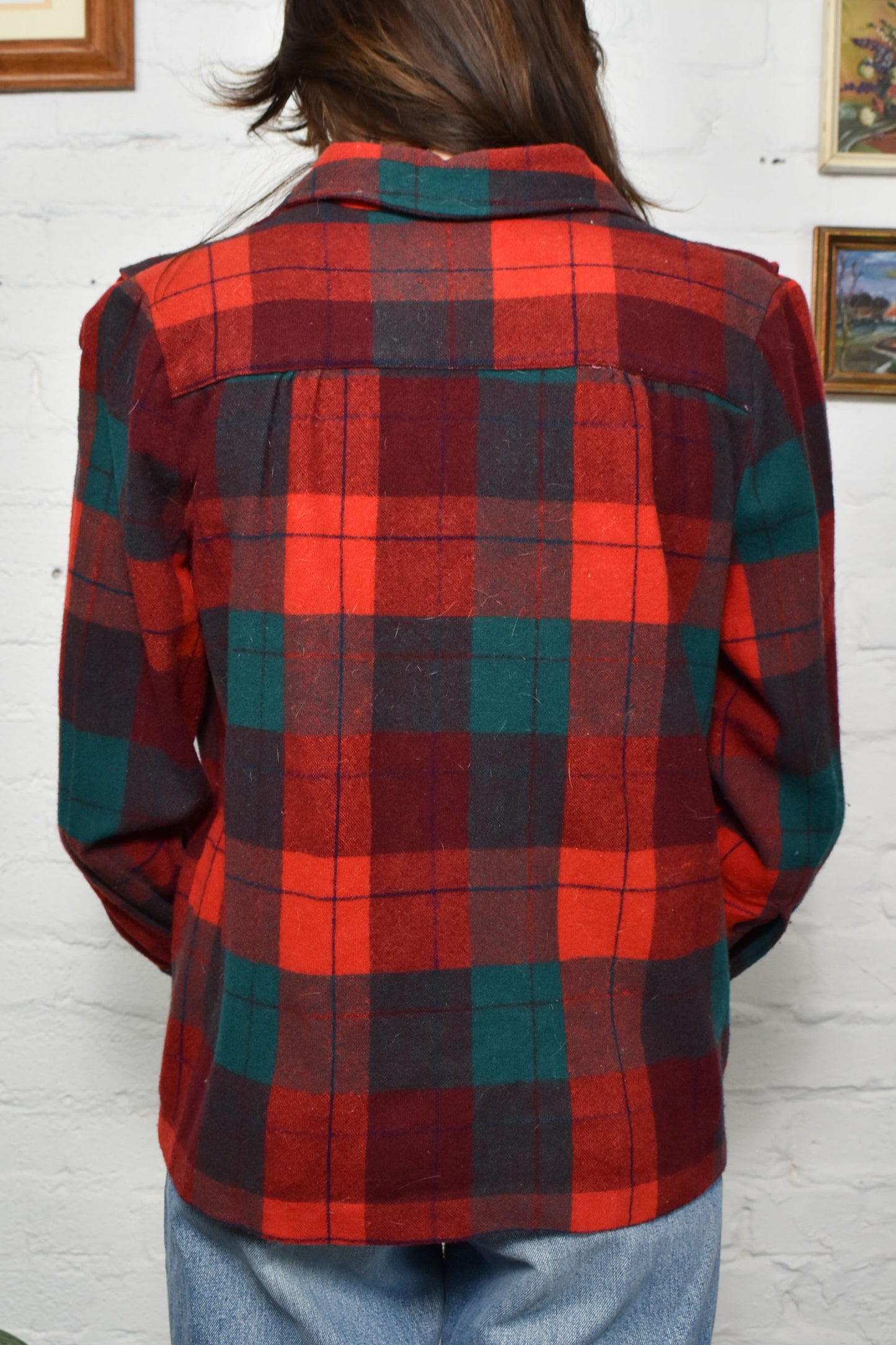 Vintage Plaid Wool "Amana" Chore Coat