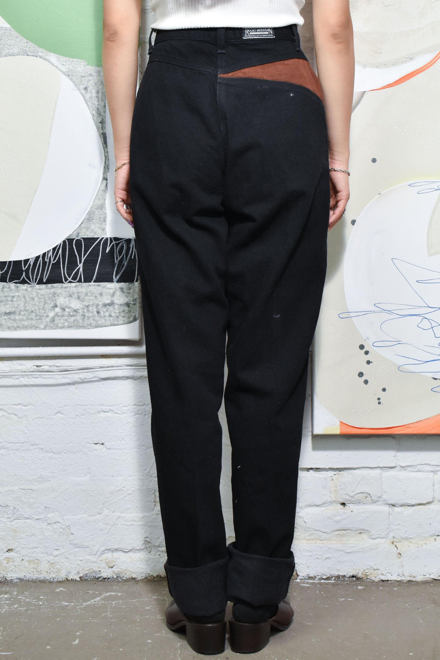 Vintage 1990's "Rockies" Patchwork Western Jeans