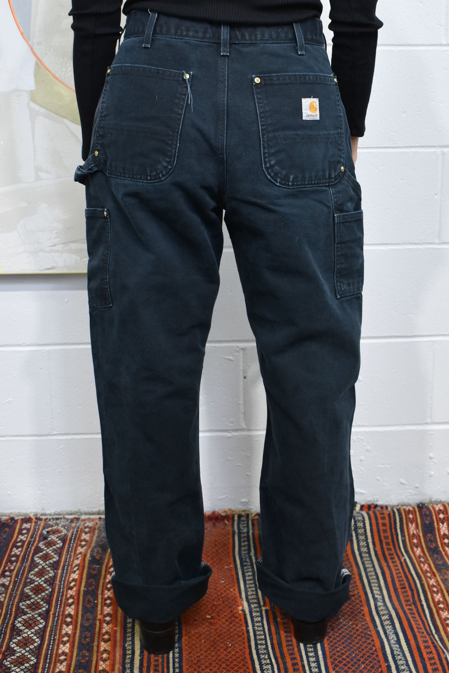 Vintage "Carhartt" Black Double Knee Workwear Pants