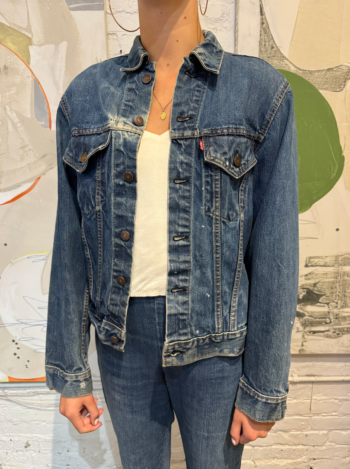 Vintage 1970s Levis Big E Made in USA Trucker Jacket