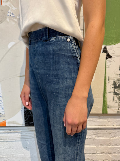 Vintage 1950s Levis Family Side Zip Womens Western Jeans
