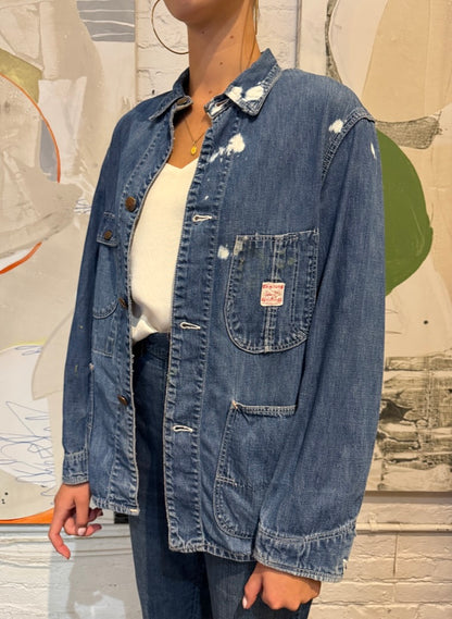 Vintage 1950's JC Penney Oxhide Denim Chore Jacket