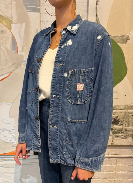 Vintage 1950's JC Penney Oxhide Denim Chore Jacket