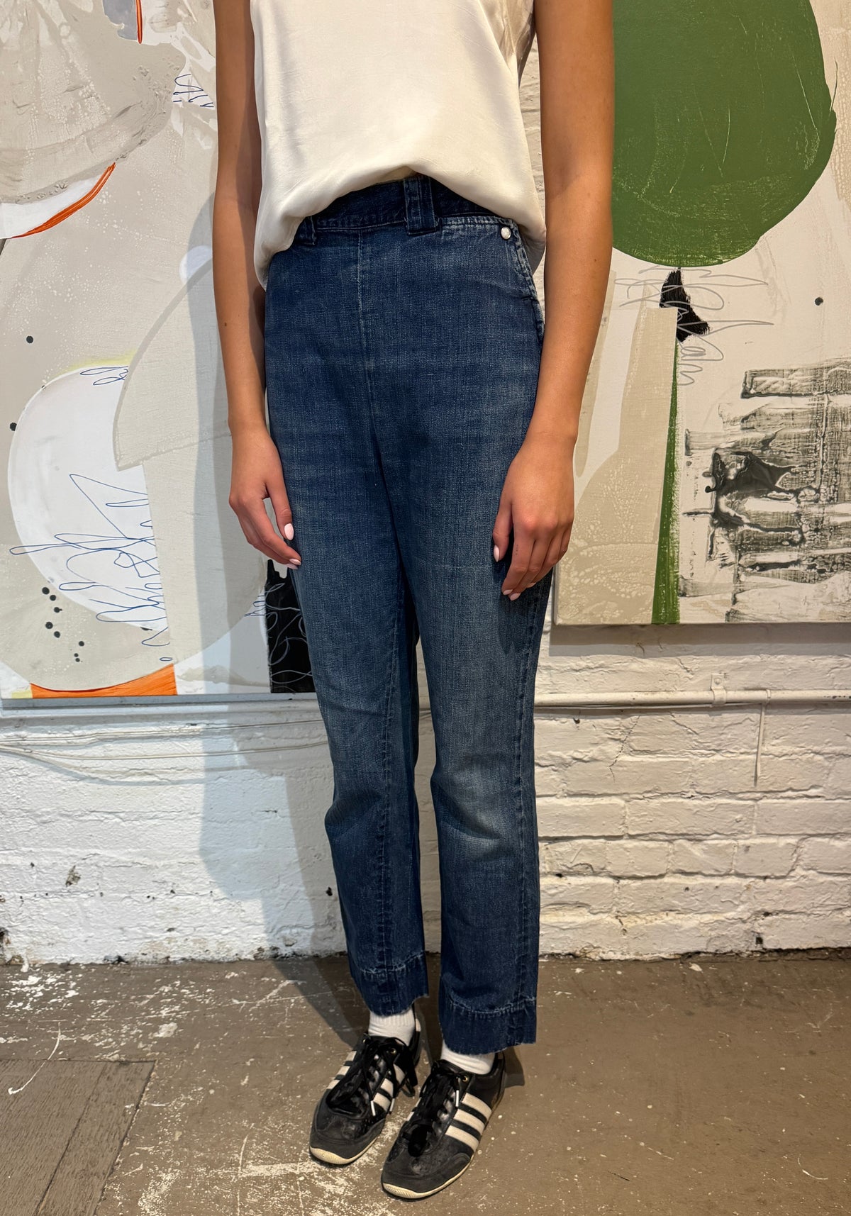 Vintage 1950s Levis Family Side Zip Womens Western Jeans