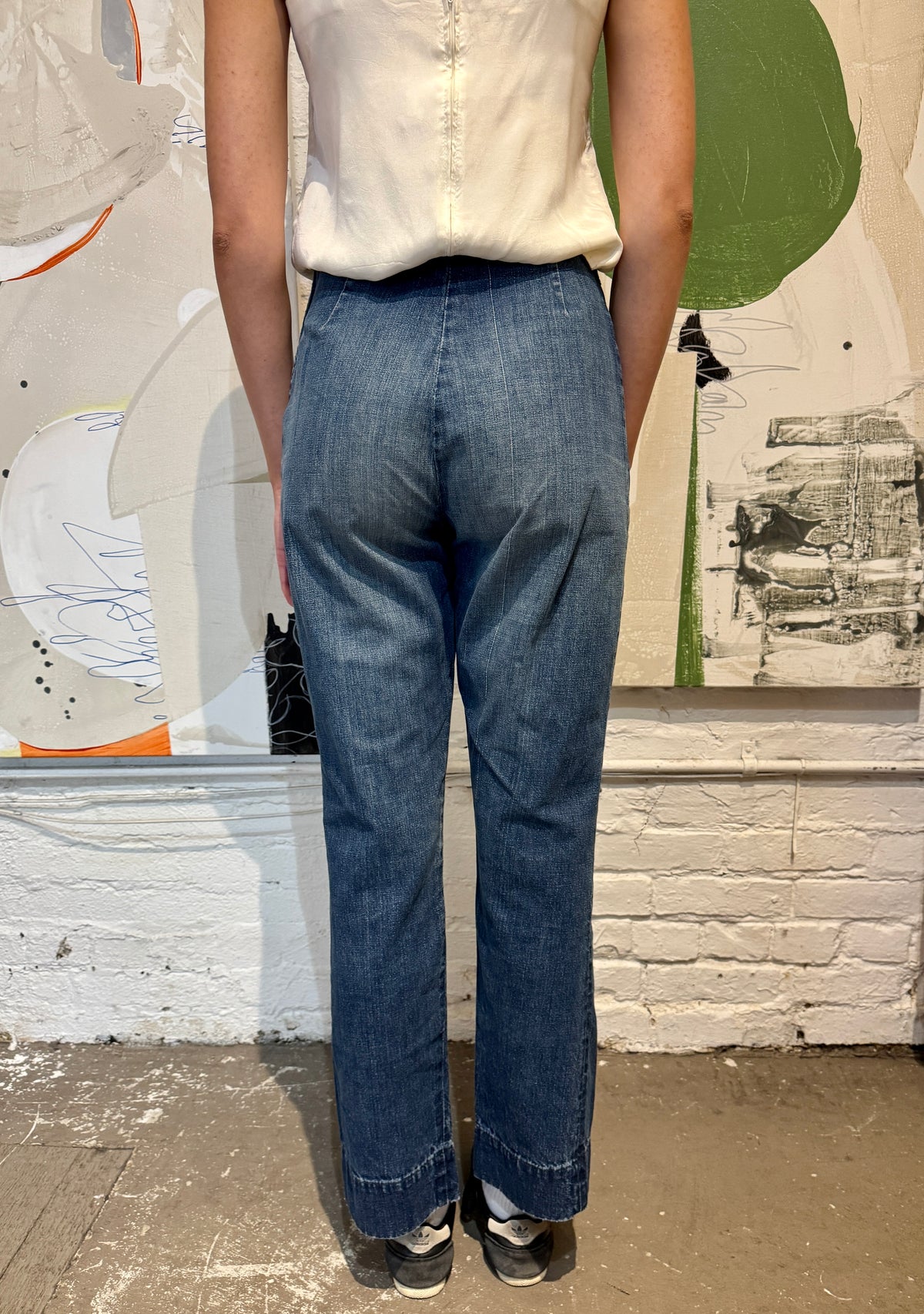 Vintage 1950s Levis Family Side Zip Womens Western Jeans