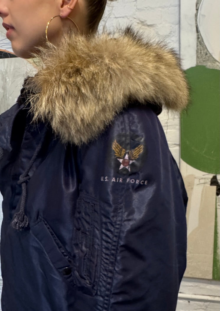 Vintage 1950's USAF N-2A Fur Lined Flight Jacket