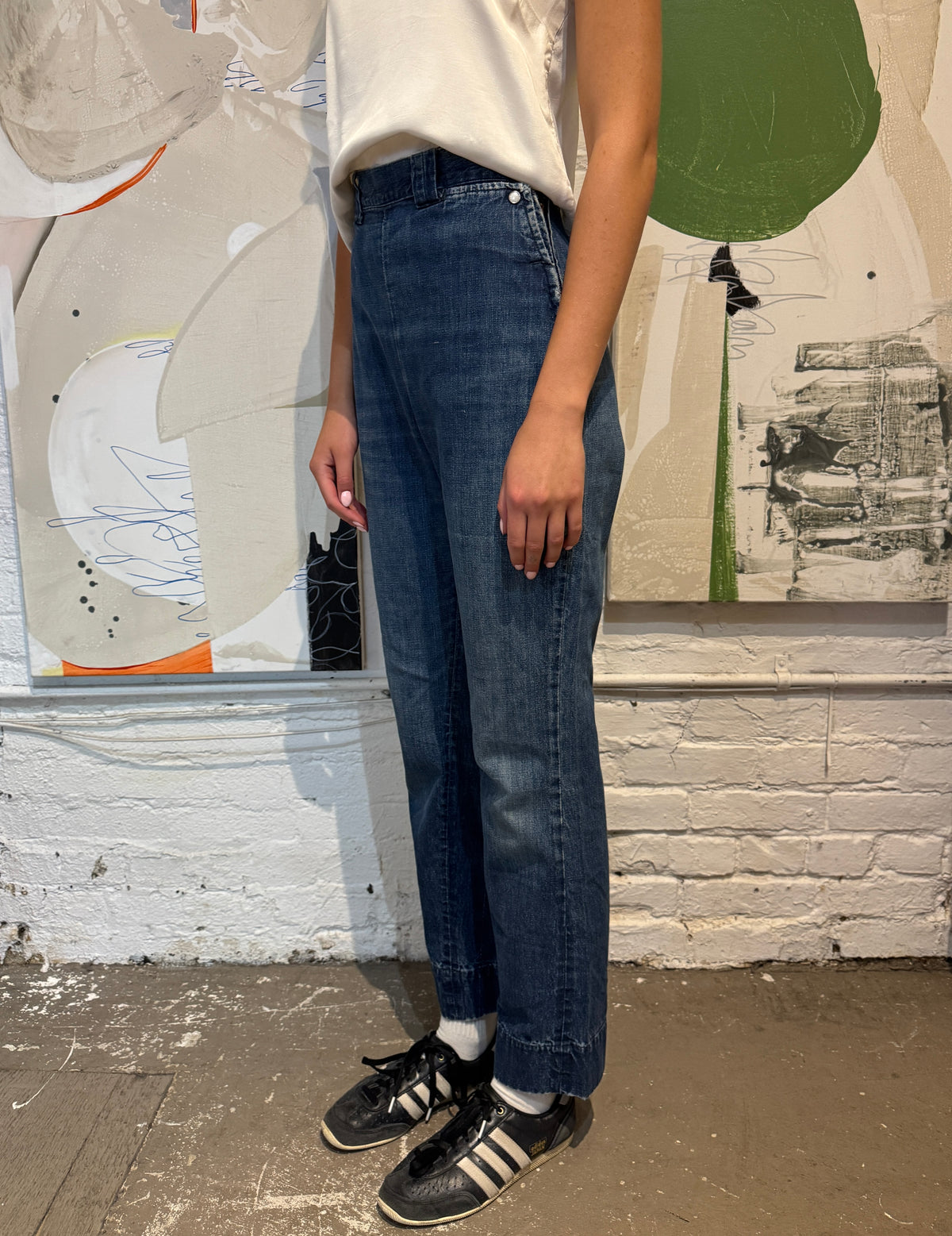 Vintage 1950s Levis Family Side Zip Womens Western Jeans