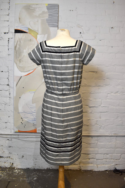 Vintage 1960's "Peggy Hunt" Houndstooth Dress