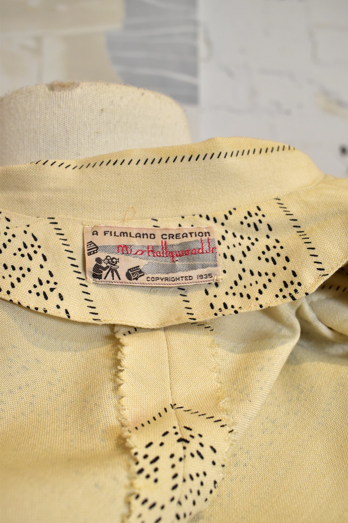 Vintage 1940's "A Filmland Creation Miss Hollywood Jr" Two Piece Skirt Suit
