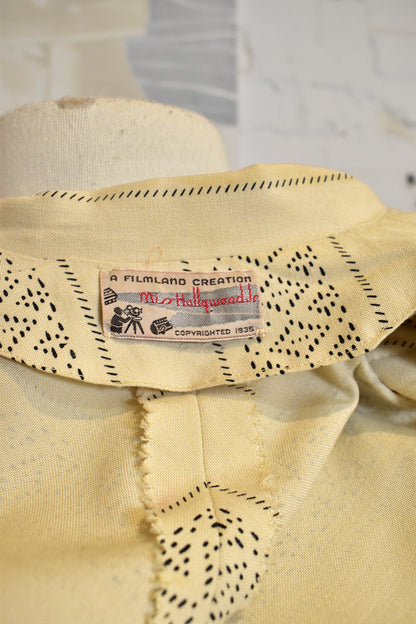 Vintage 1940's "A Filmland Creation Miss Hollywood Jr" Two Piece Skirt Suit