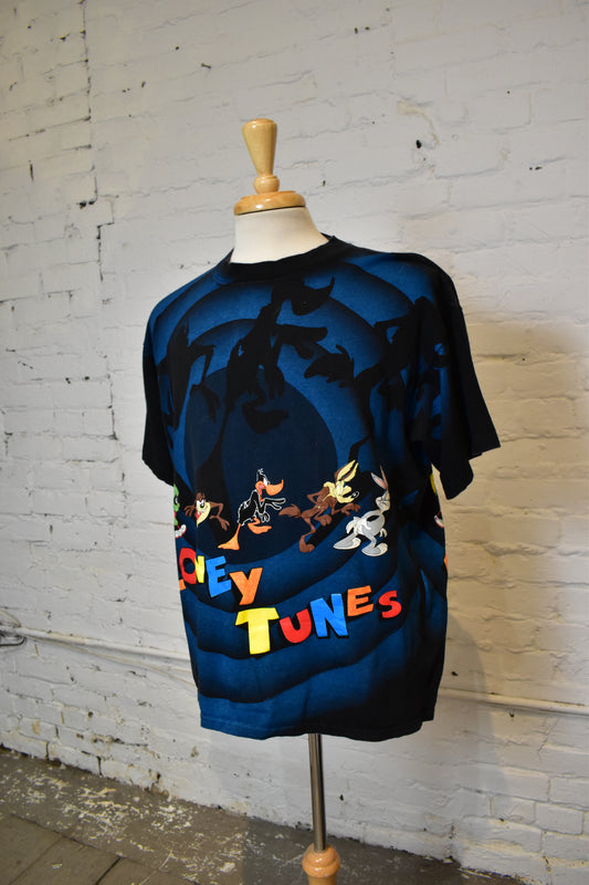 Vintage 1990s Looney Tunes All Over Print T-shirt