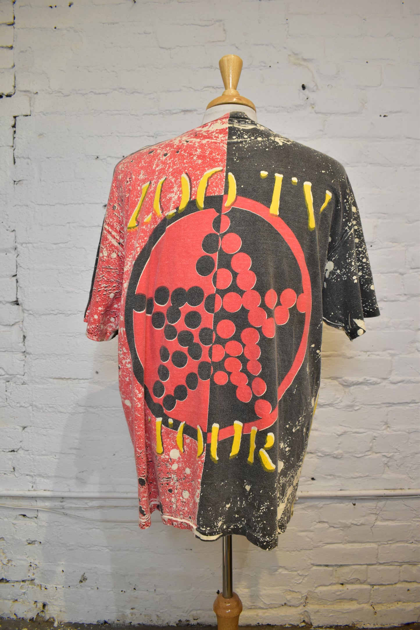 Vintage 1990s U2 Achtung Baby Zoo TV Tour All Over Print T-shirt