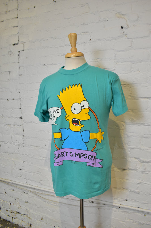 Vintage 1990s Bart Simpson " Don't Have A Cow Man!" T-shirt
