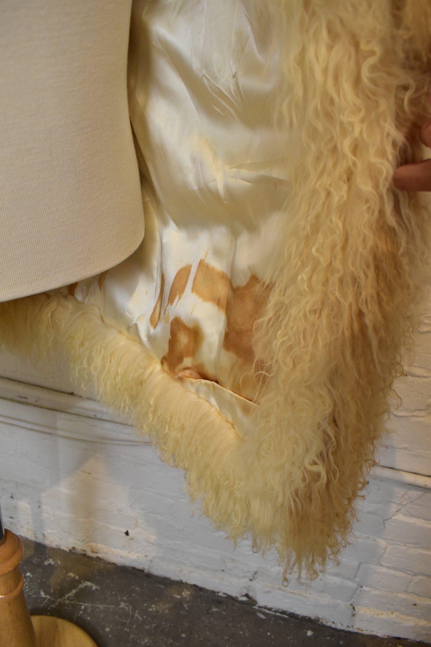 Vintage 1970s "Miss O Oscar de la Renta" Mongolian Lamb Jacket