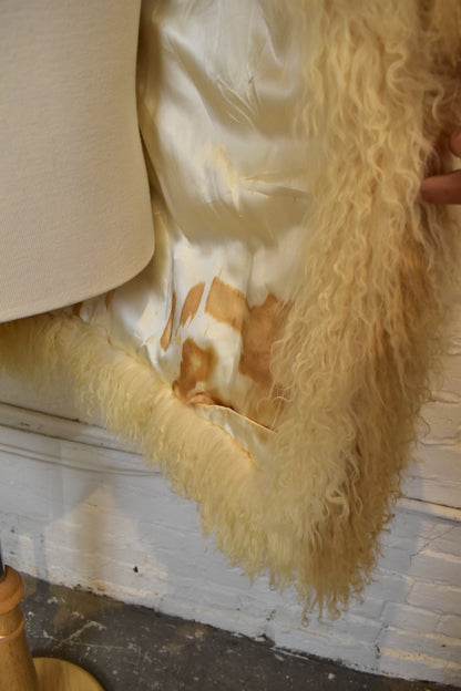 Vintage 1970s "Miss O Oscar de la Renta" Mongolian Lamb Jacket