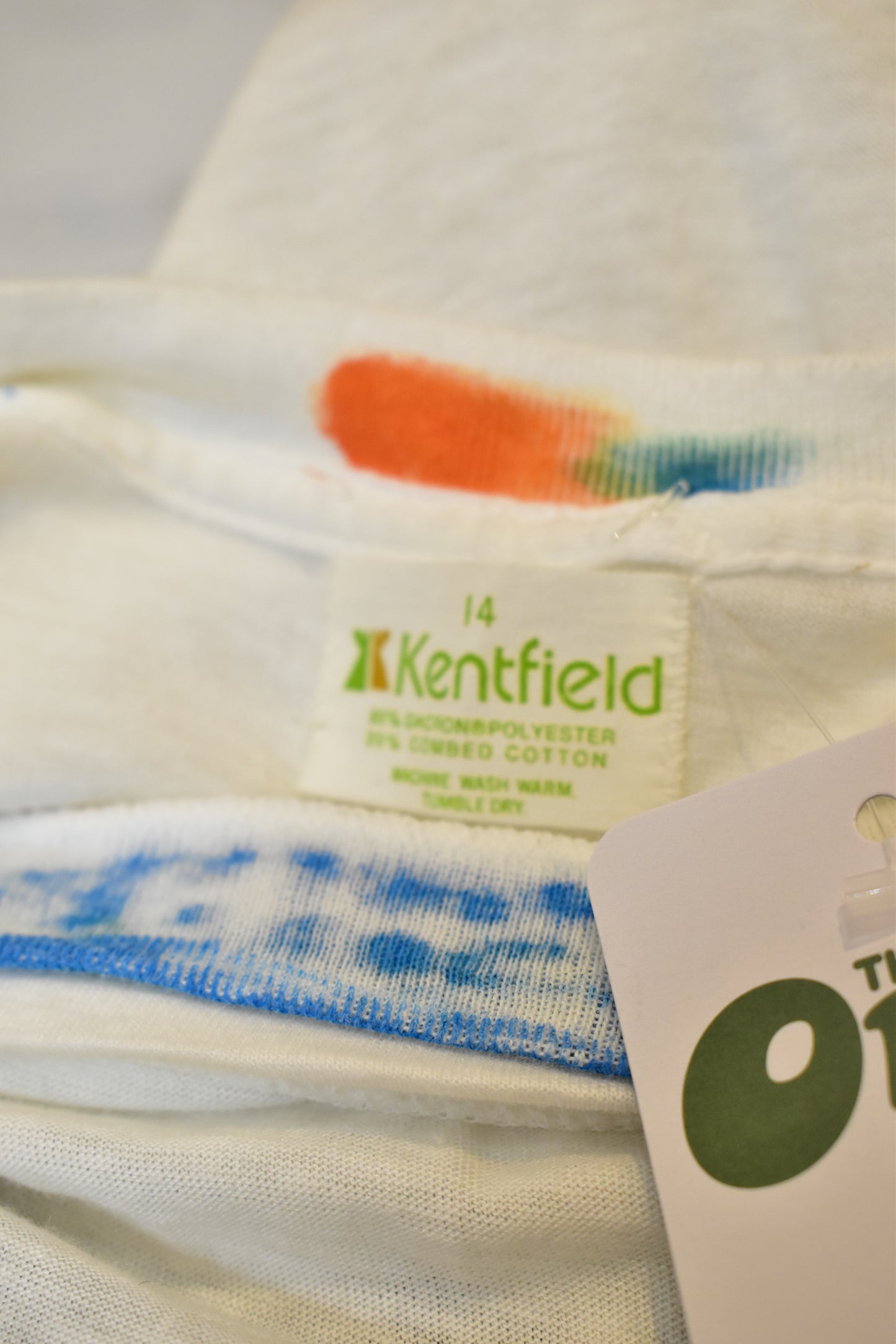 Vintage 1960s Kentfield Ringer Handpainted Art T-shirt
