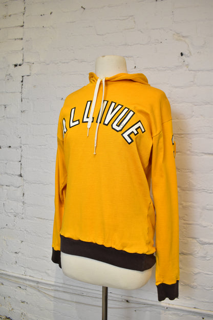 Vintage 1960s Vallivue "Spanjian" Atheletic Jersey Hoodie Sweatshirt
