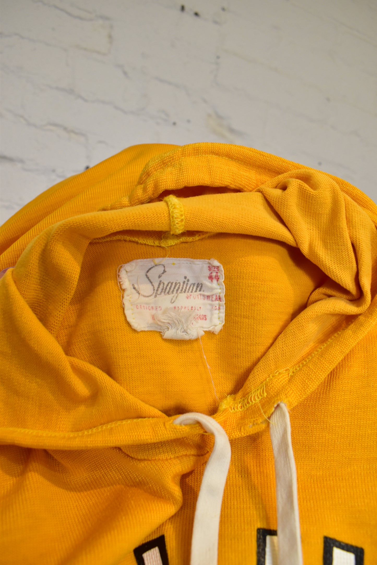 Vintage 1960s Vallivue "Spanjian" Atheletic Jersey Hoodie Sweatshirt