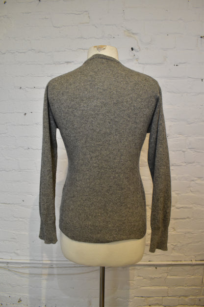 Vintage 1960s "Jaeger" Grey Cashmere Sweater