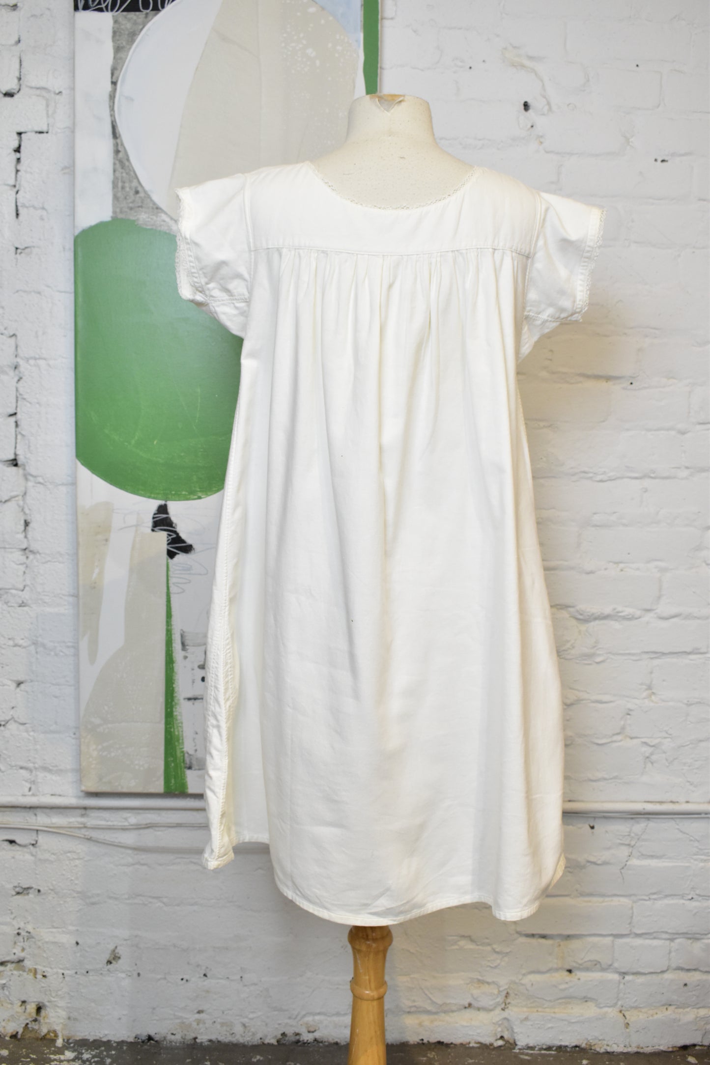 Antique Cap Sleeve Vintage Nightie Dress