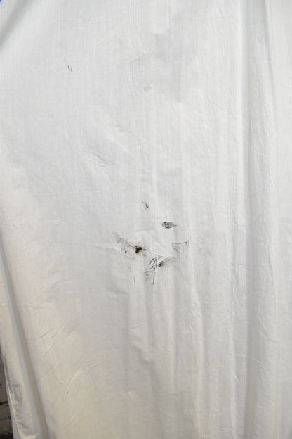 Antique White Gauzy Cotton Crochet Nightgown Dress