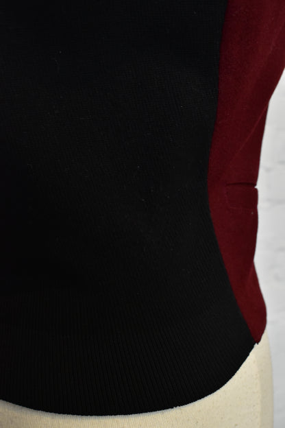 Vintage 1960s "Lockburne by Liberty" Burgundy Wool Suit Vest