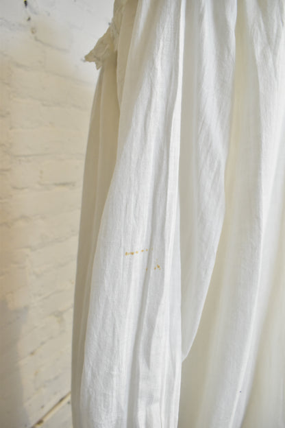 Antique White Cotton Night Dress