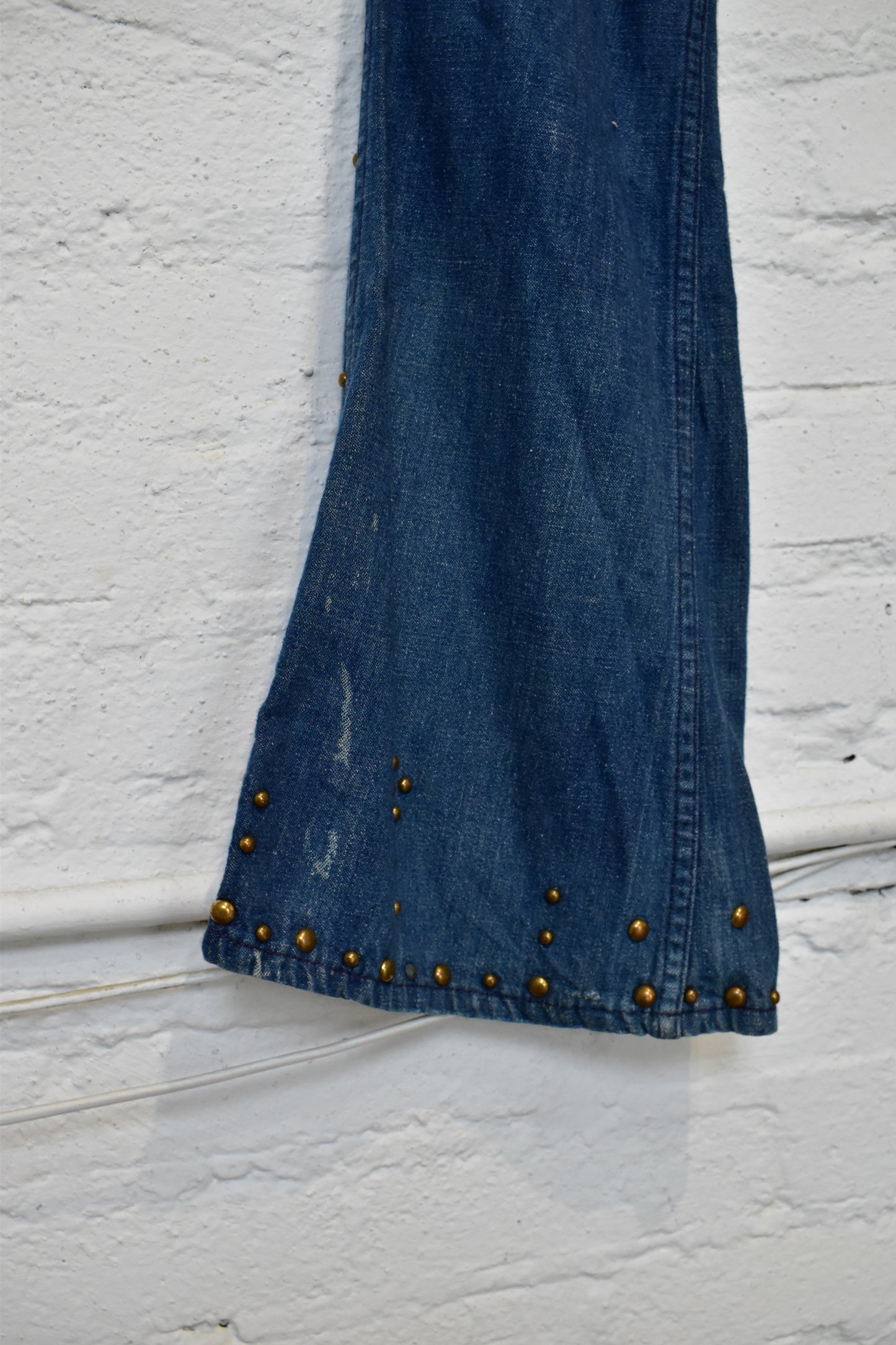 Vintage "Lee" Rivet Studded Bell Bottom Jeans