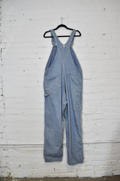 Vintage 50s 60s "Tuf Nut" Hickory Stripe Overalls
