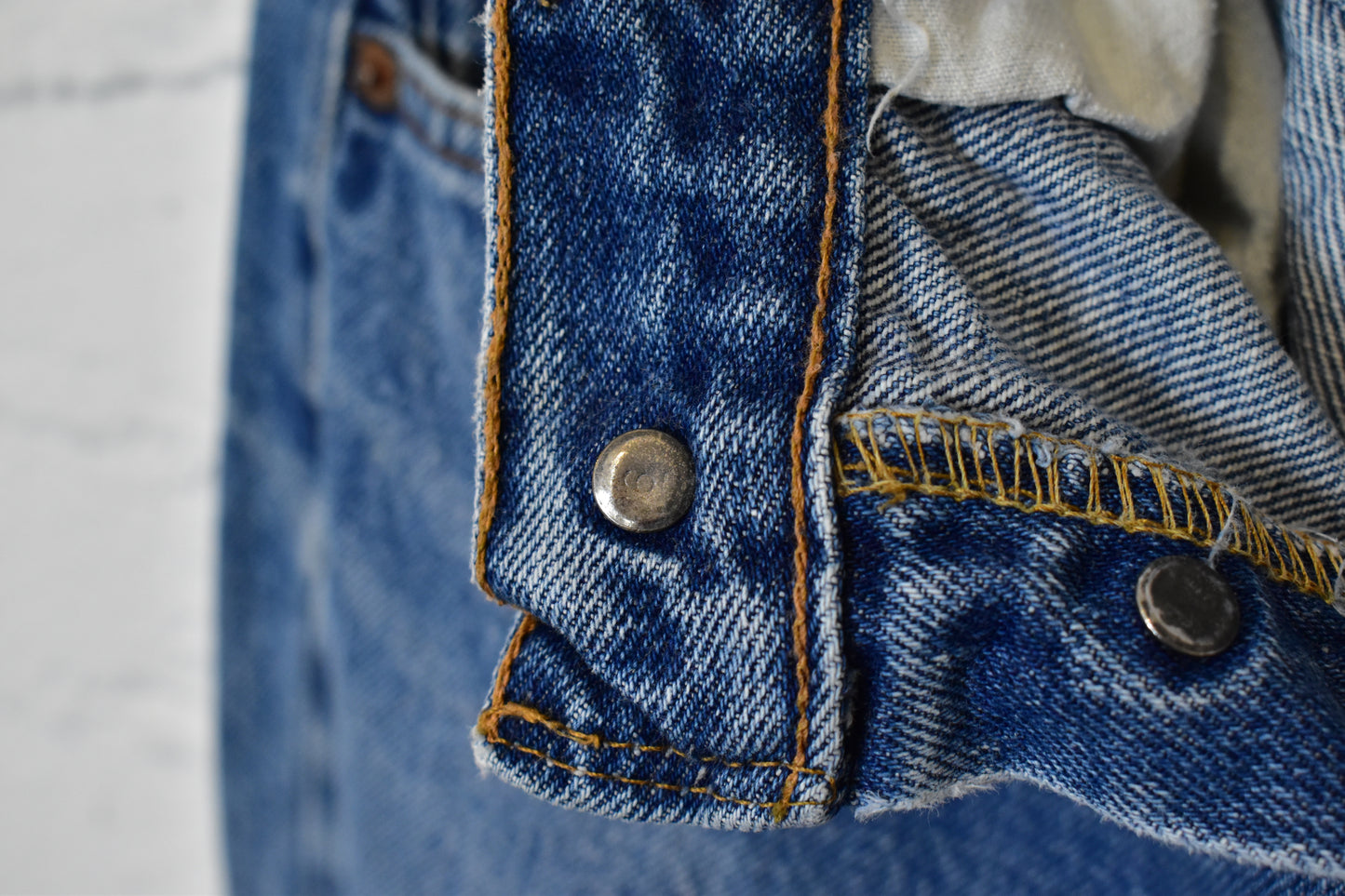 Vintage 1970s Levis 501 Redline Selvedge Blue Denim Jeans