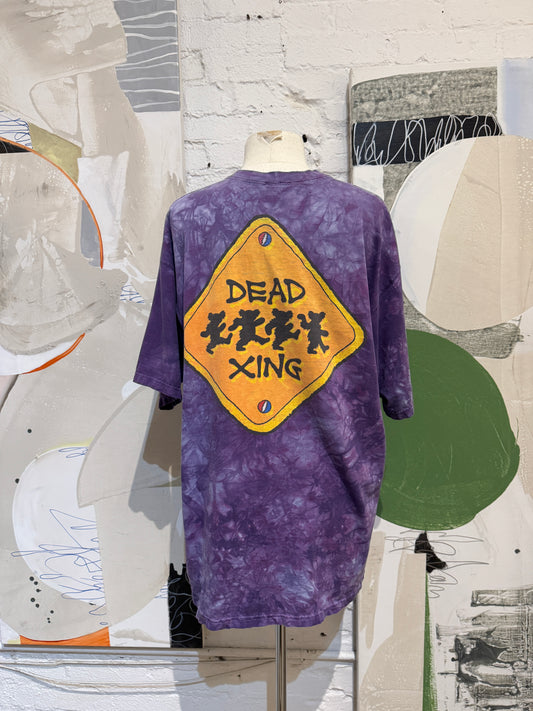 Vintage 1994 Grateful Dead "Dead Xing" Tie Dye T-Shirt