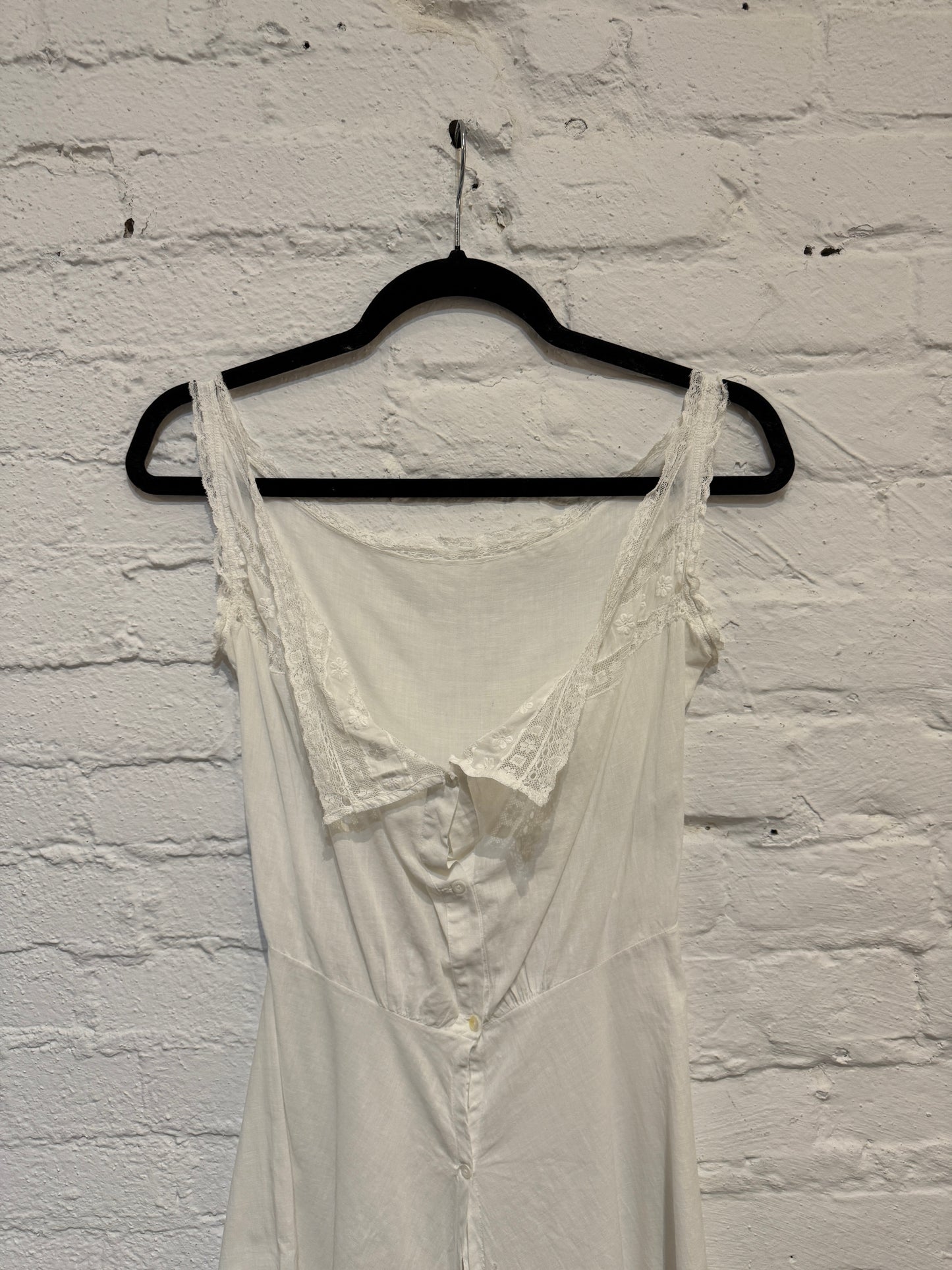 Antique White Cotton Lace Teddy Bloomers